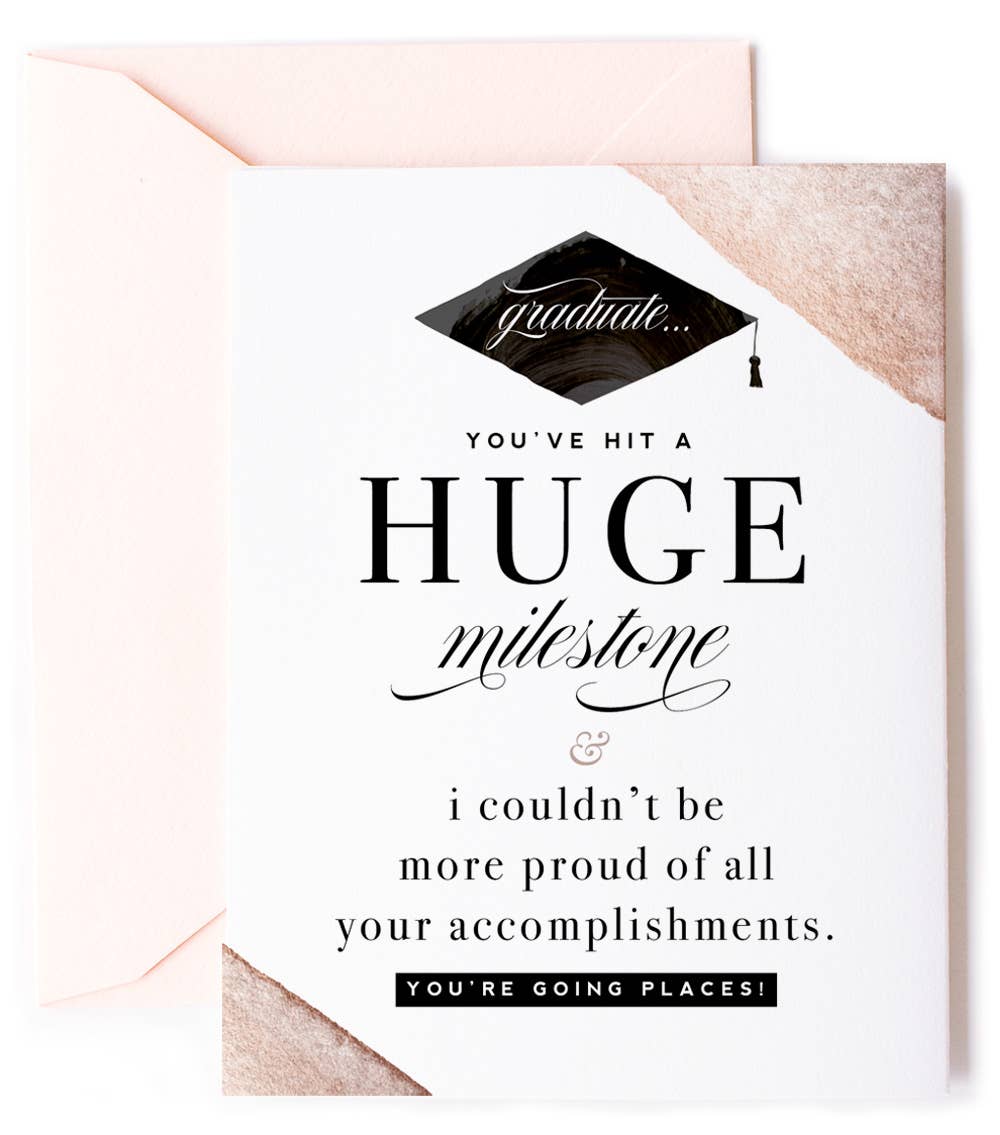 Congrats Grad - Huge Milestone Graduation Celebration Card