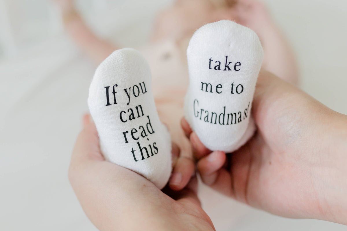 SOCKS  If you can Read this Take Me to Grandmas!