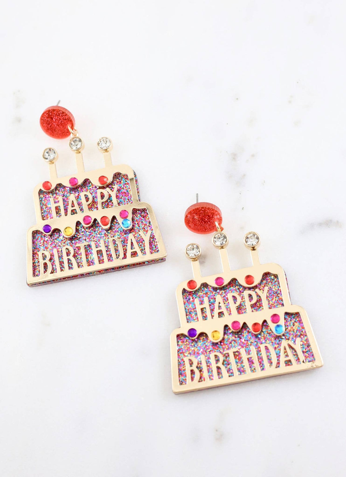Happy Birthday Cake Earring MULTI