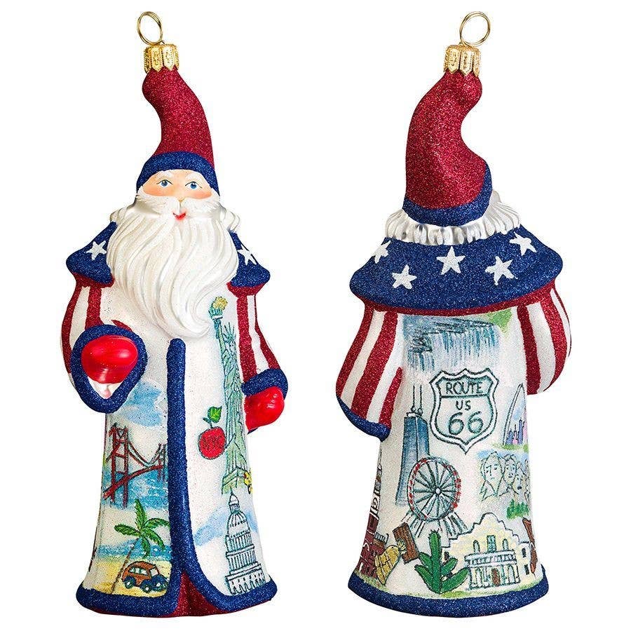 Americana Santa Features Icons from Coast to Coast