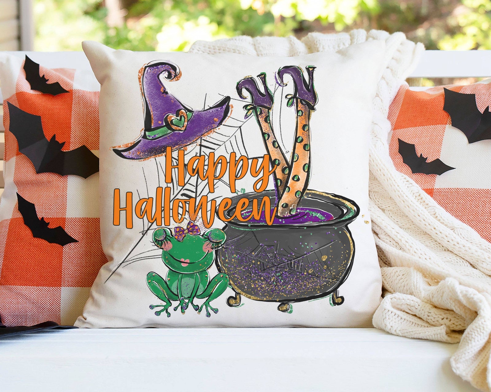 Happy Halloween pillow cover