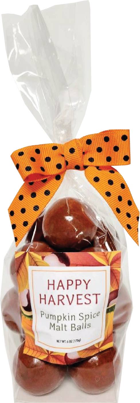 Gift Bag -Pumpkin Spice Malt Balls w/bow