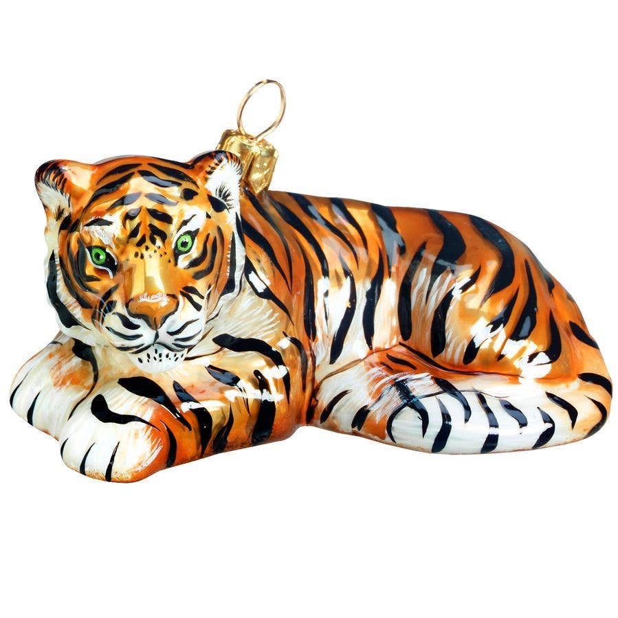 Tiger Orange Holiday Ornament