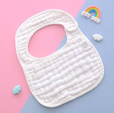 White Muslin Bib