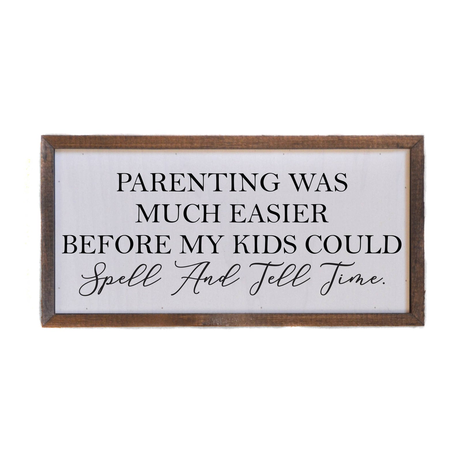 12x6 Spell and Tell Time Wall Sign