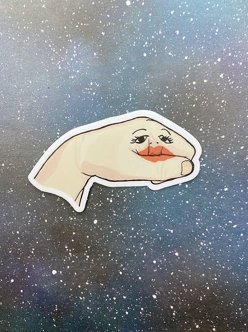 Hand Puppet Sticker