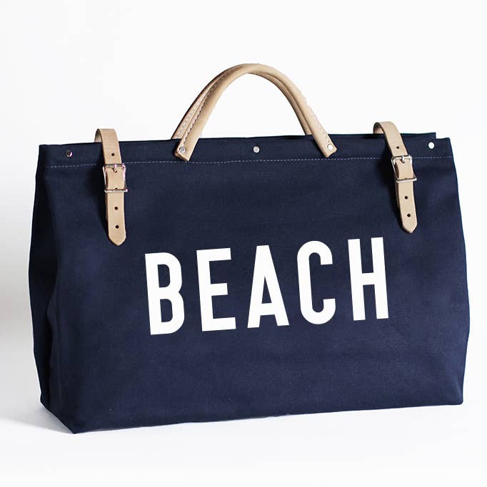 BEACH Canvas Utility Bag