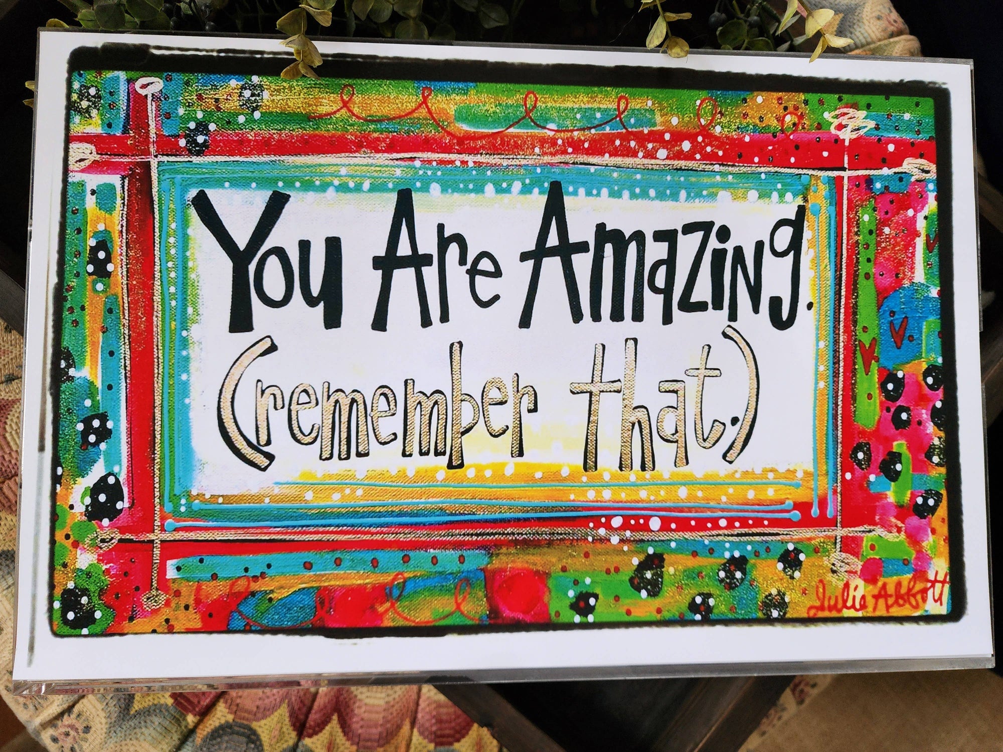 You Are Amazing Insert for Acrylic Serving Tray