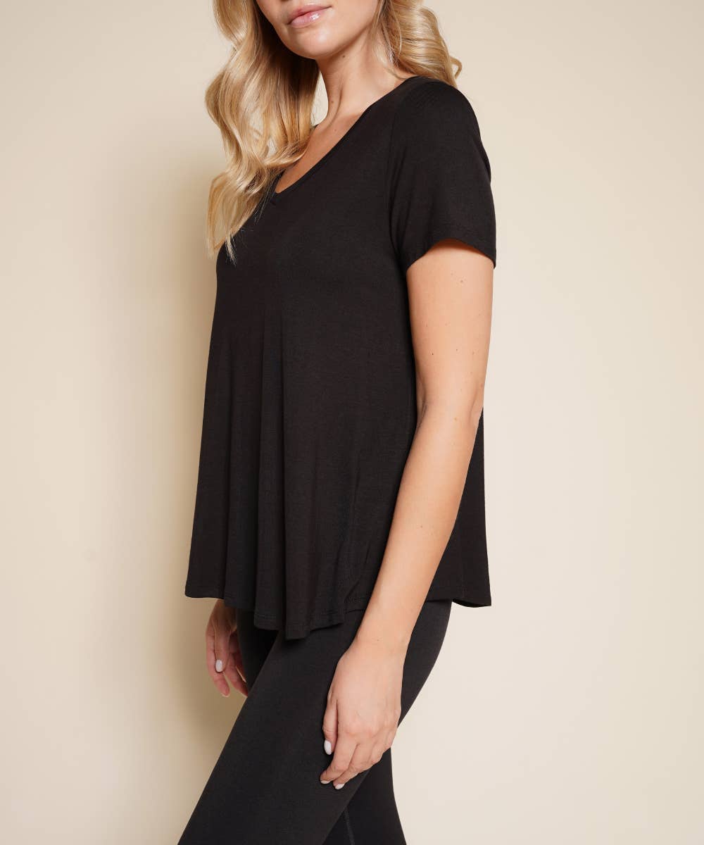 BAMBOO V NECK CLASSIC TOP