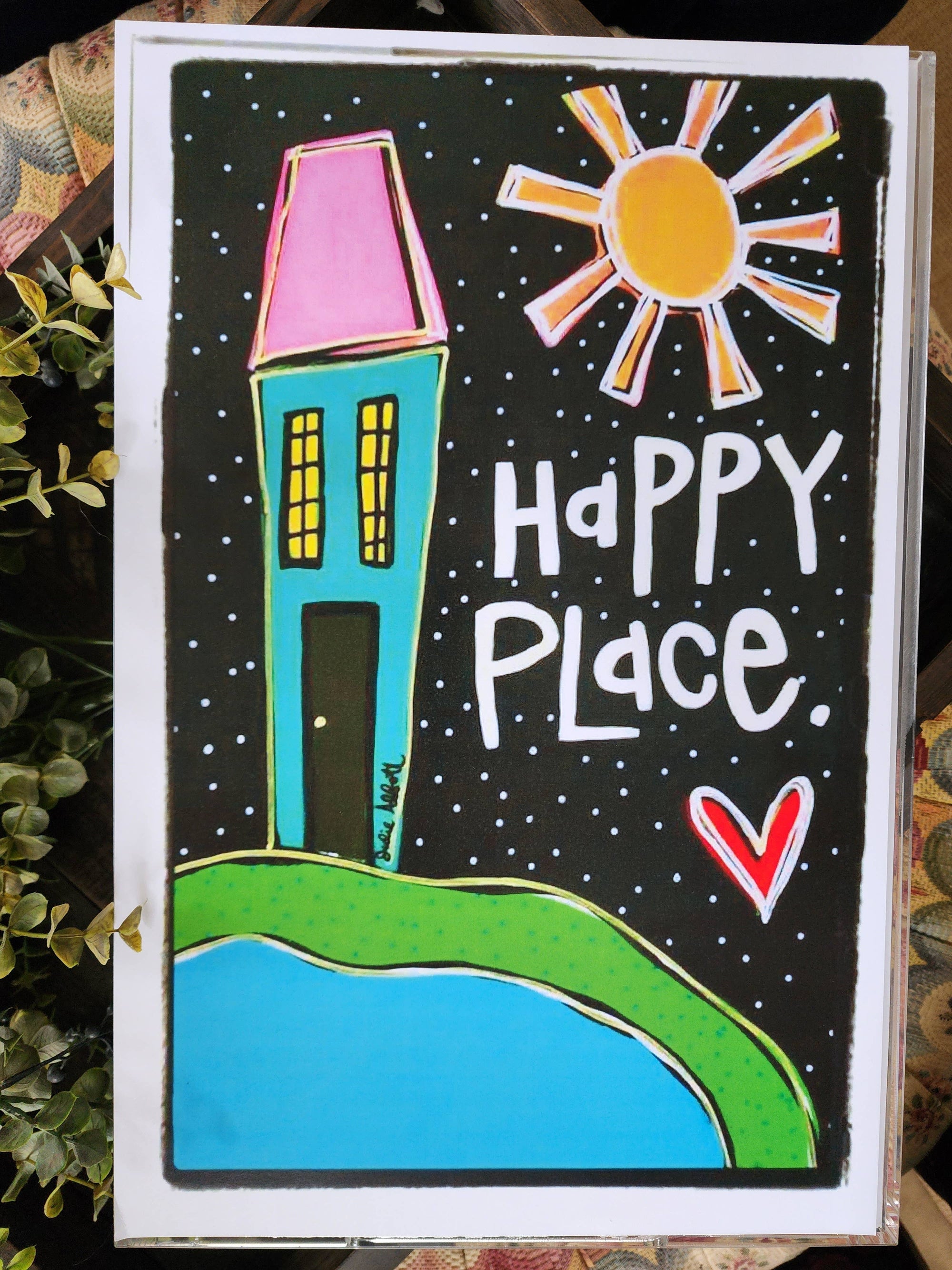 Happy Place Insert for Acrylic Serving Tray