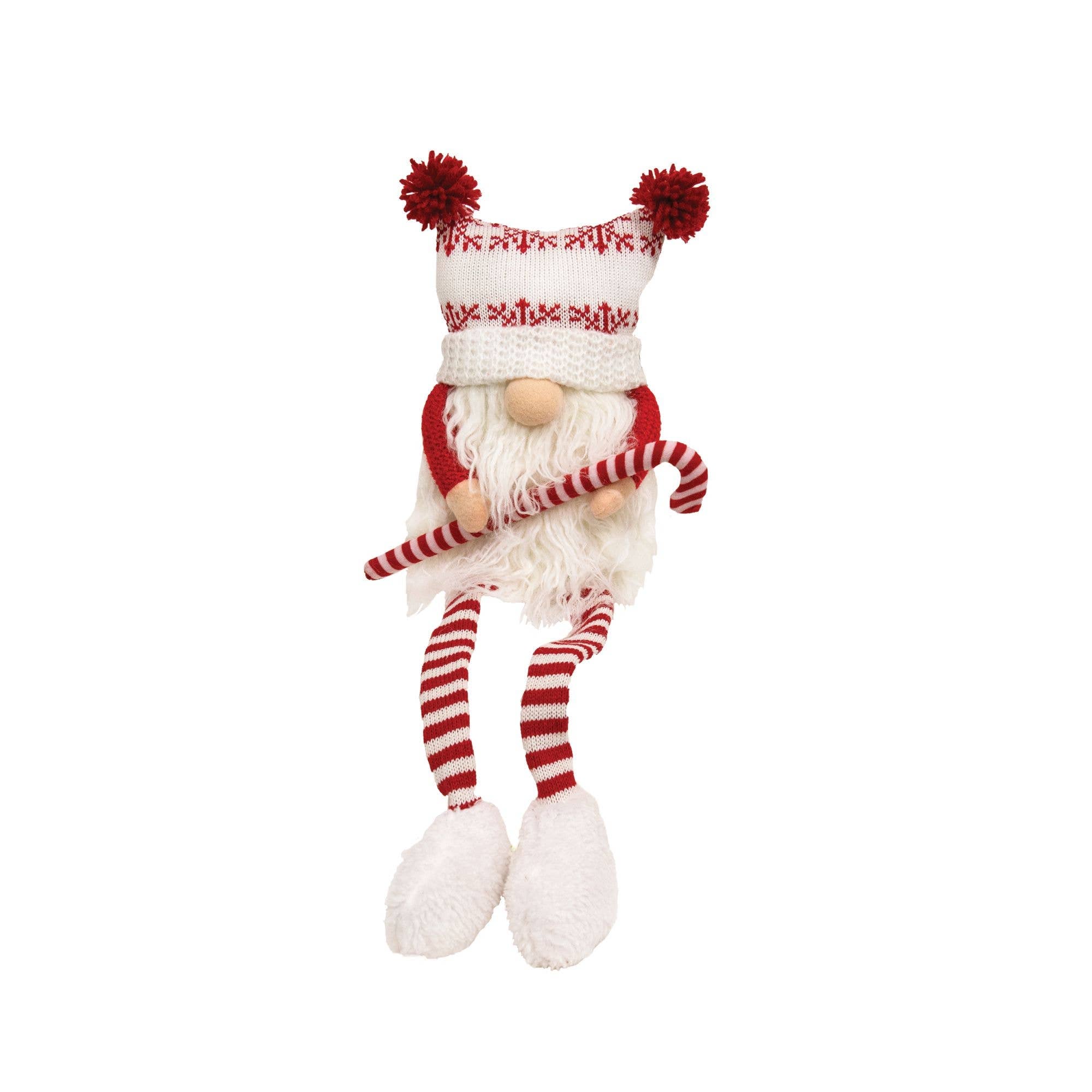 Candy Cane Dangle Leg Gnome