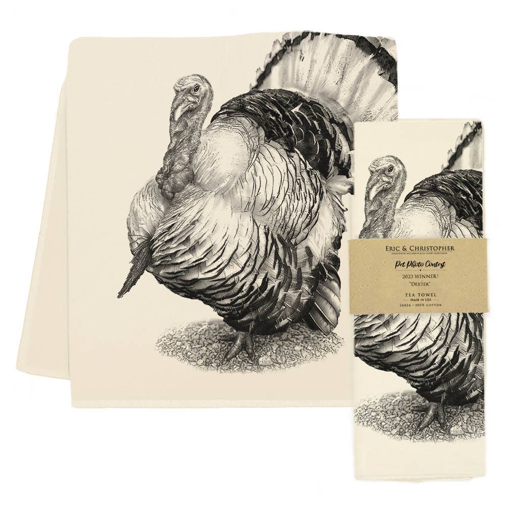 Turkey Tea Towel - "Dexter"