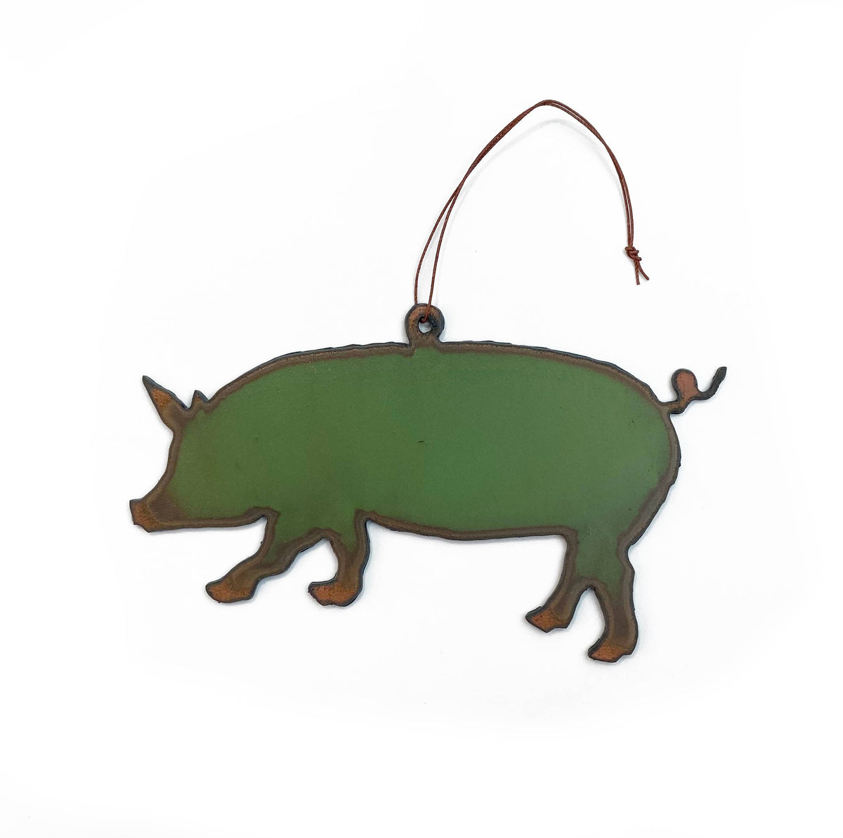 Ornament- Pig Farmhouse decor farm recycle eco friendly