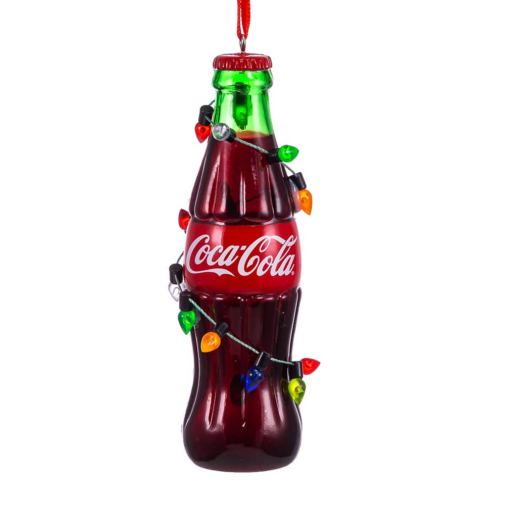 Coca-Cola® Bottle With Light String Ornament