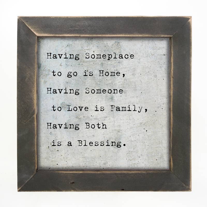 Having someone