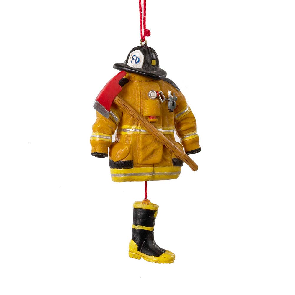4.5"RESIN FIREMAN DRESS ORNAMENT