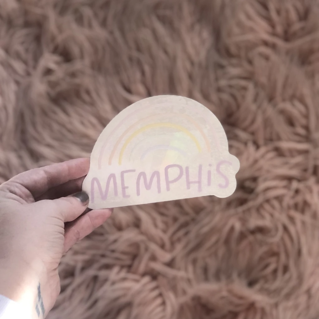 Memphis Rainbow Suncatcher Decal