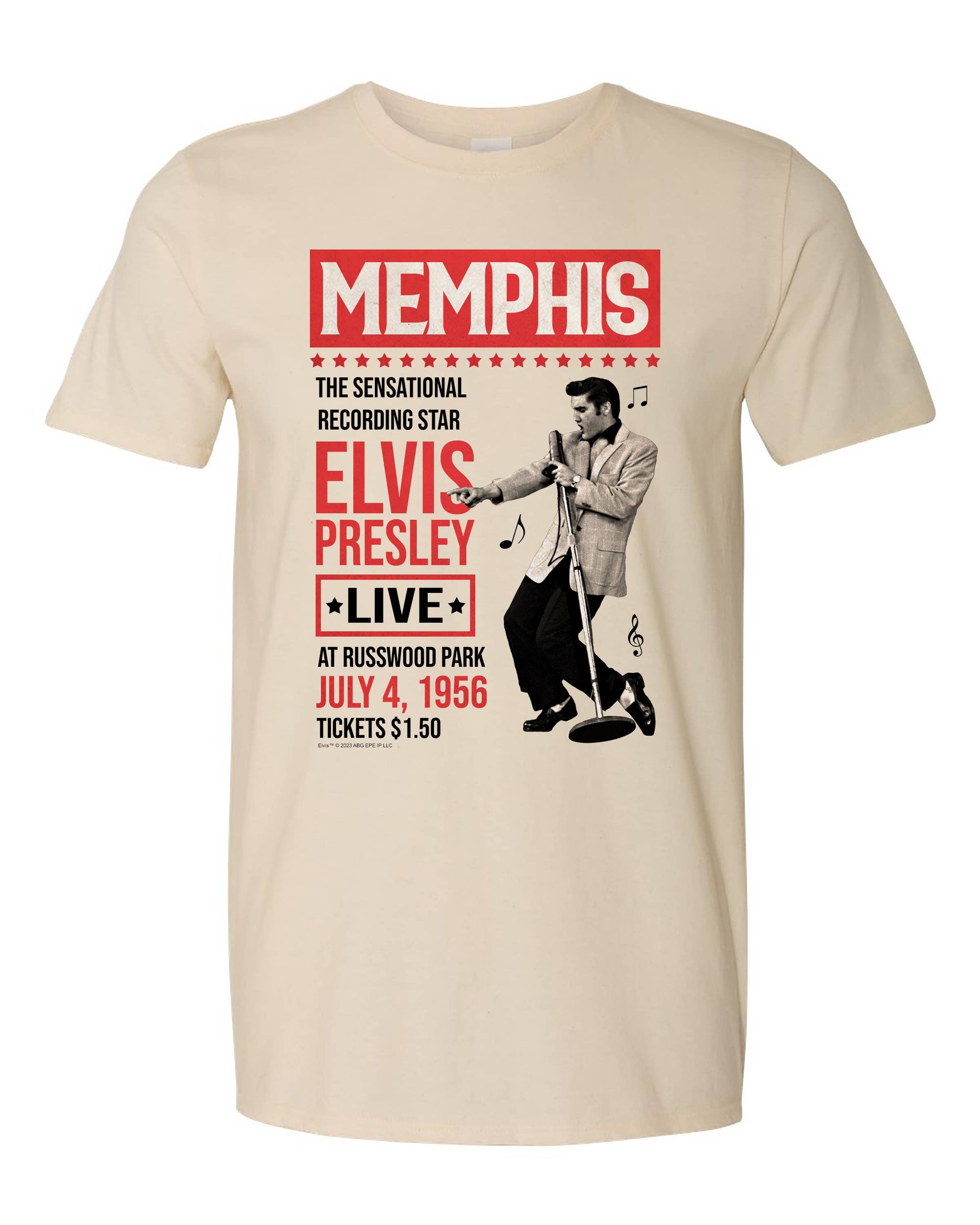 Elvis Memphis Elvis Presley Live T Shirt
