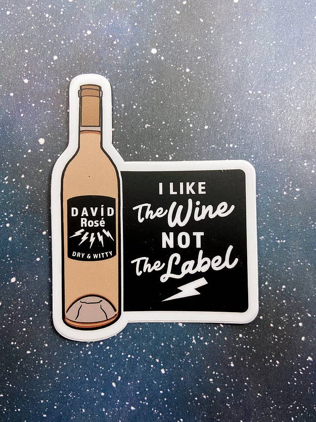 I Like The Wine - David Rose - Schitt's Creek Sticker