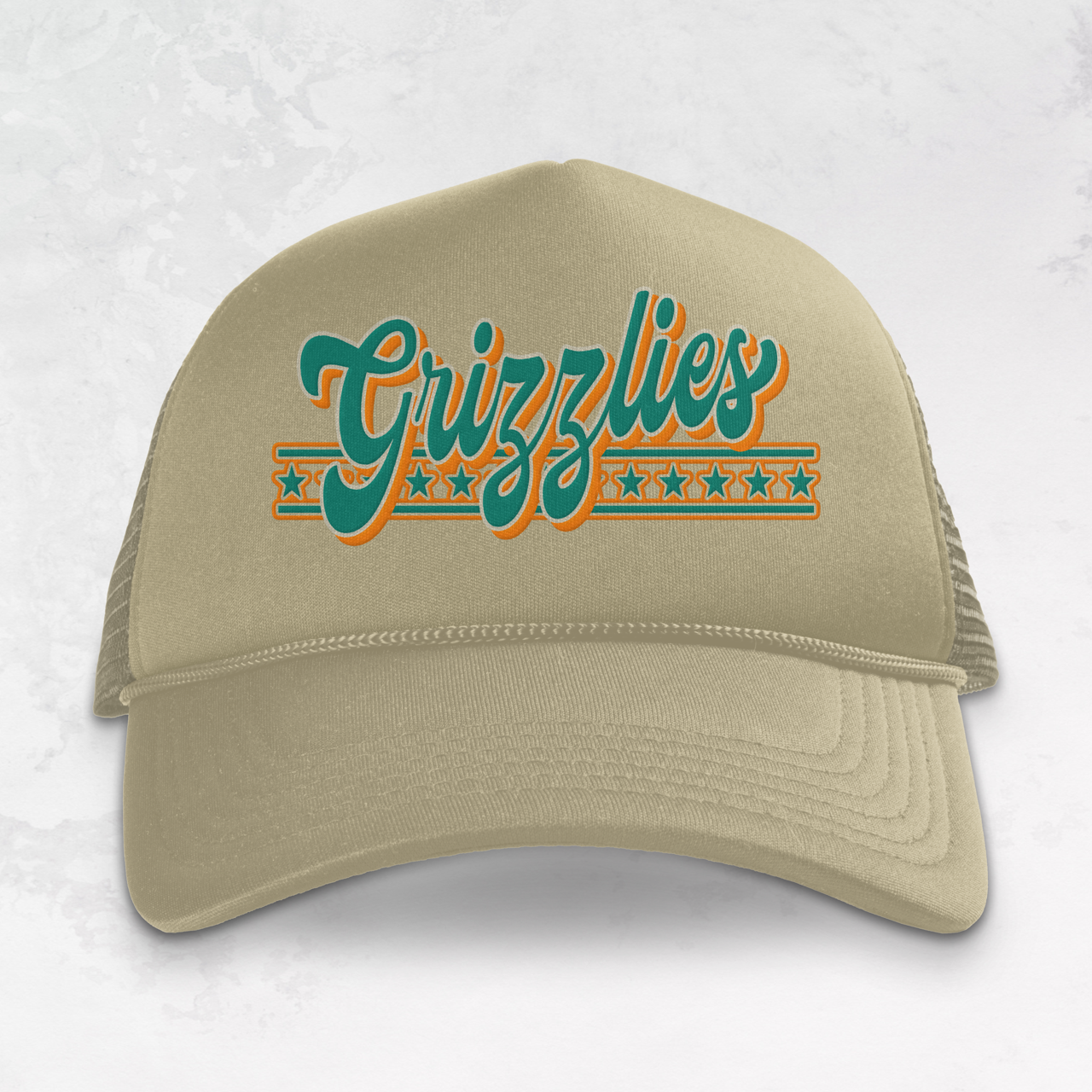 Grizzlies Basketball Vintage 90's  Trucker Hat