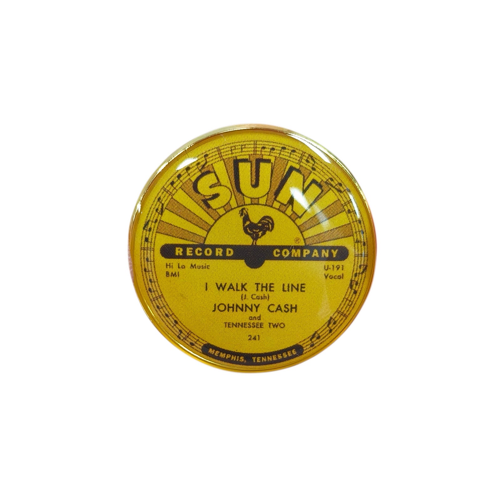 Sun Record Pin