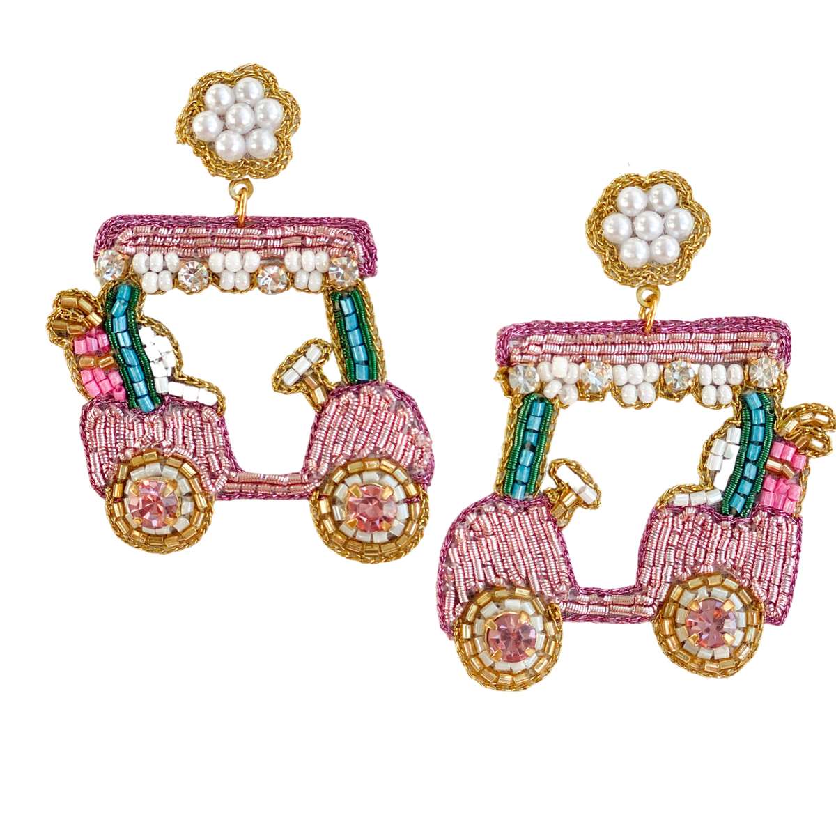 Golf Cart Earrings
