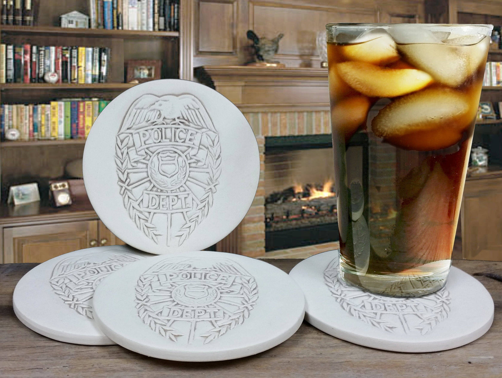 Police Dept Drink Coasters