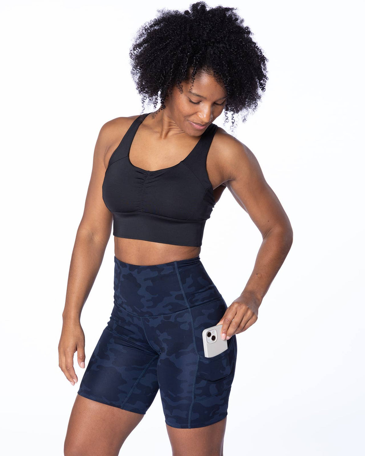 SHORTS  Hi Five Bike Short (High Waisted, Pocketed)