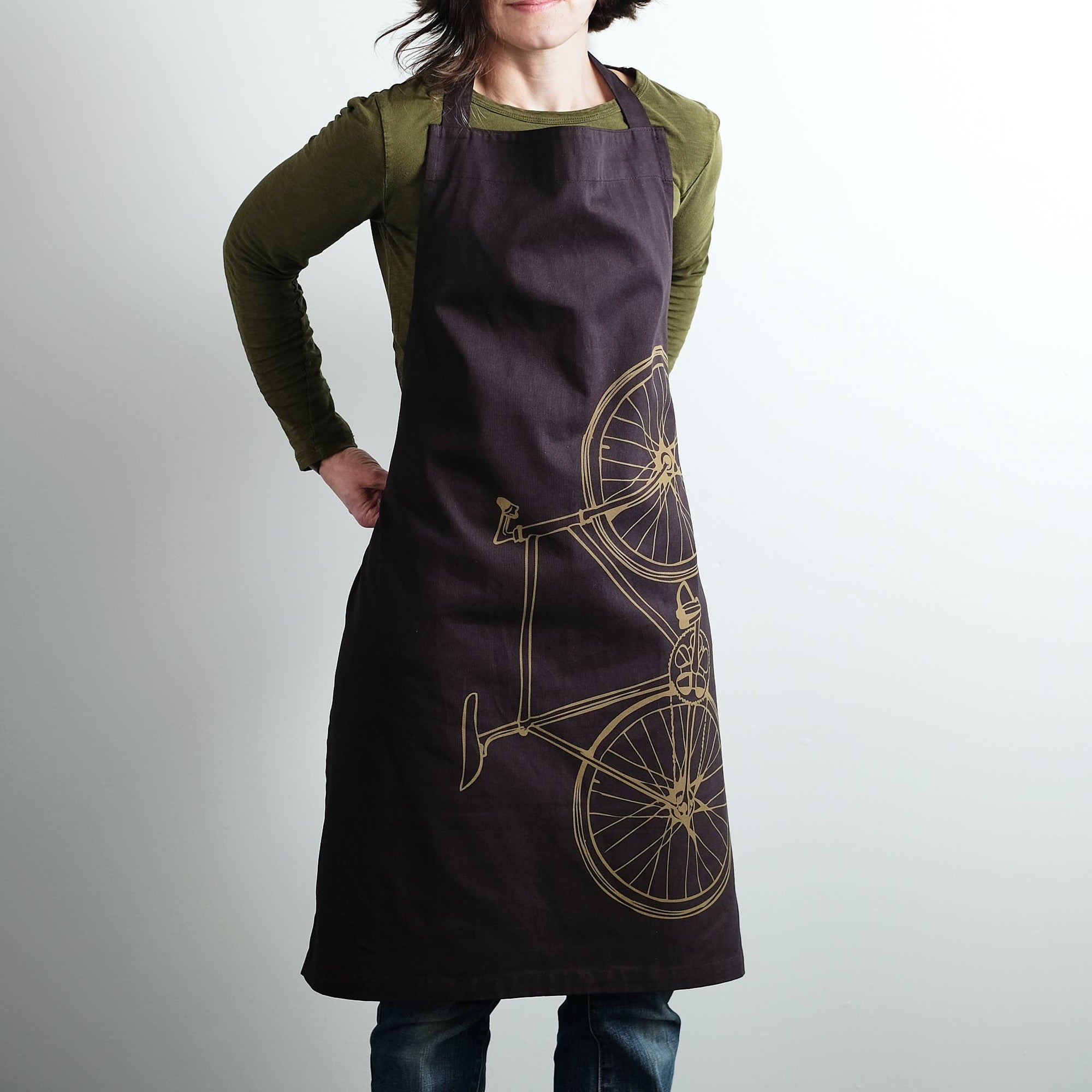 Bicycle Apron - Fixie Screen Print