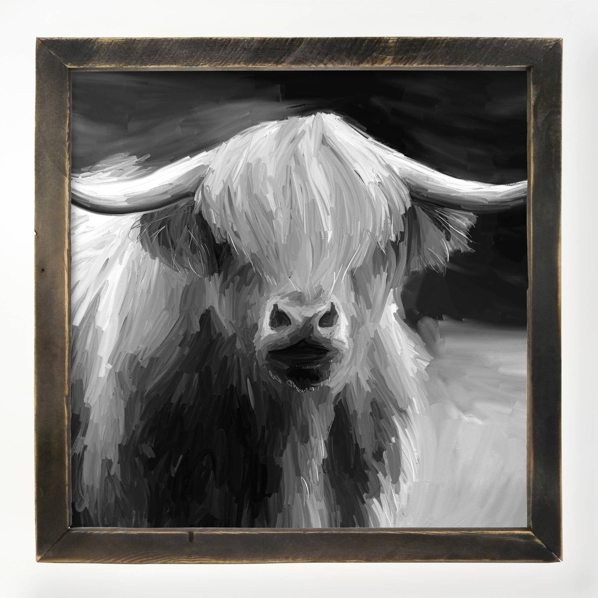 Highland Cow BW