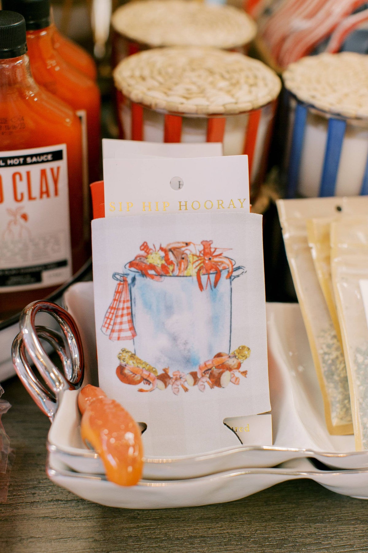 Low Country Boil Crawfish Can Cooler - Koozie