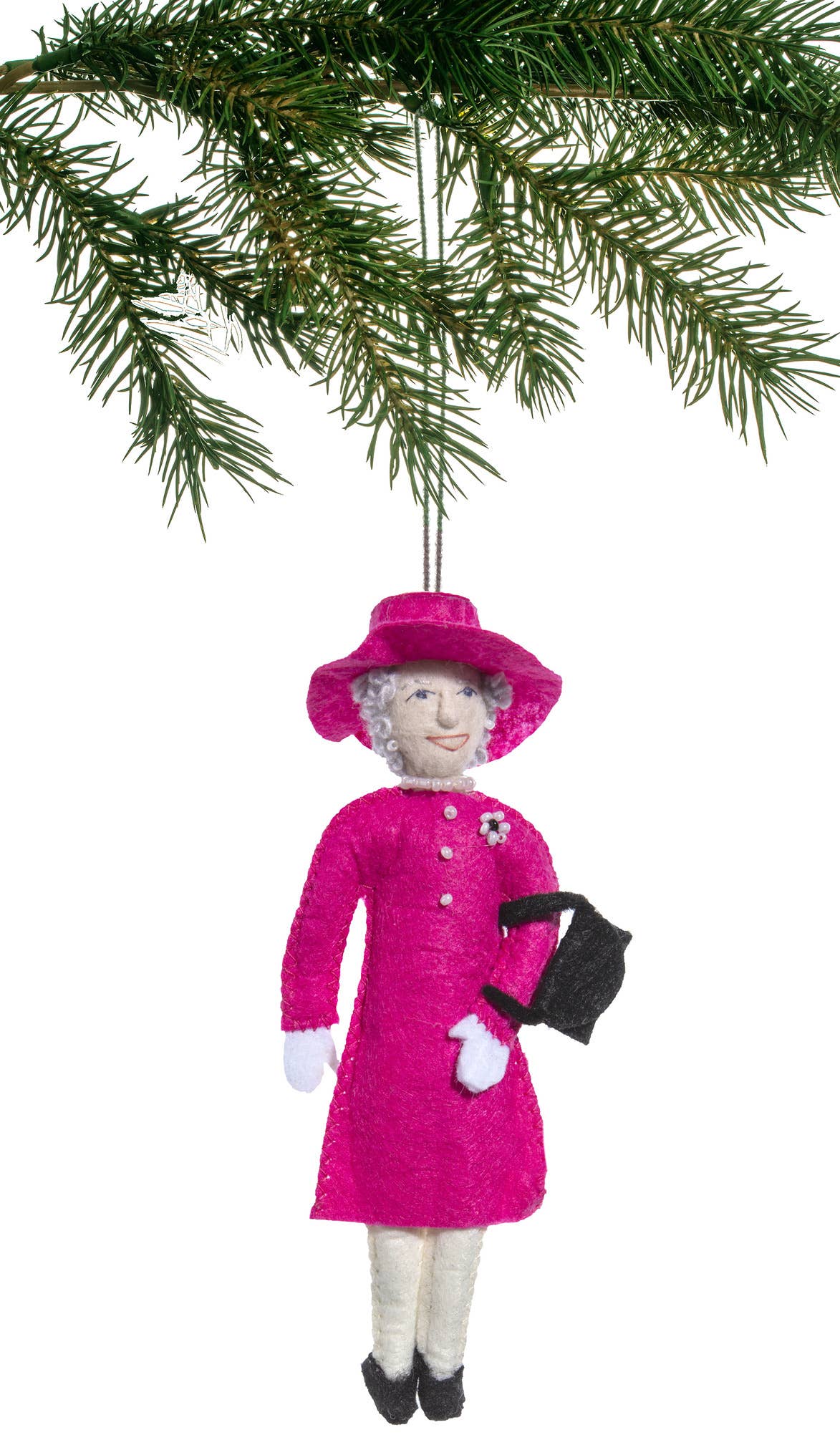 Queen Elizabeth Ornament- Magenta