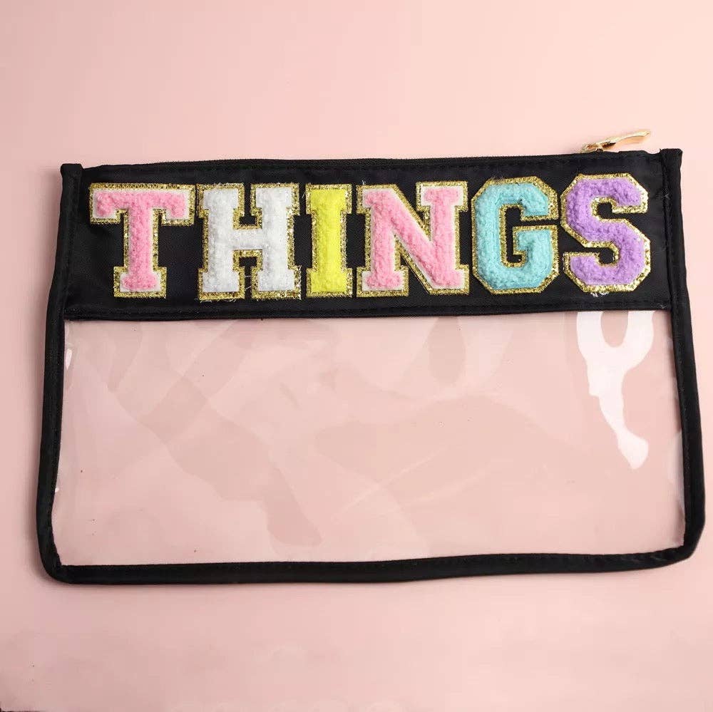 Clear &amp; Waterproof Varsity Pouch