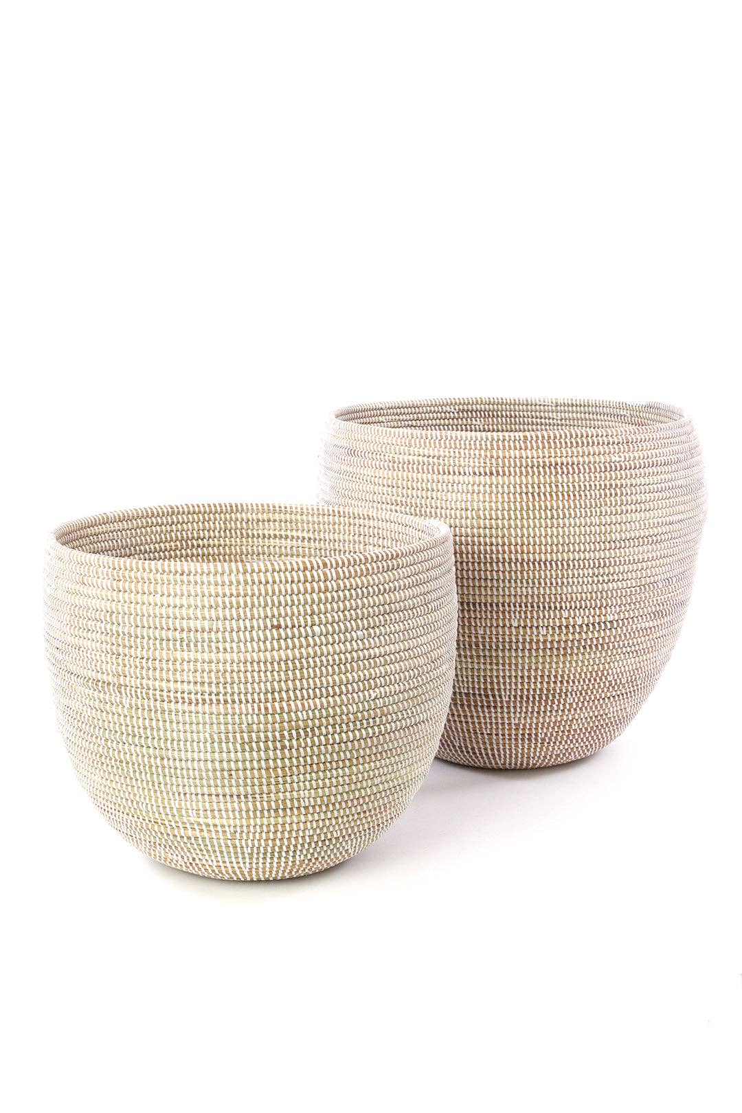 Large White Deep Baskets
