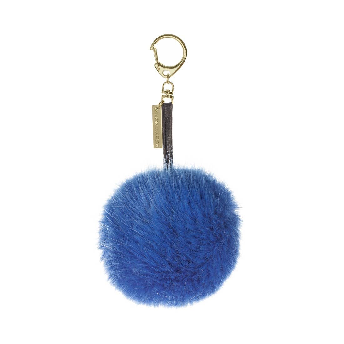 Pom Pom Luxury Keyring Bag Charm in Gift Box: Royal Blue