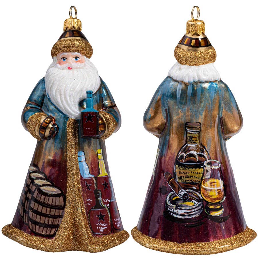 Bourbon Santa Holiday Ornament