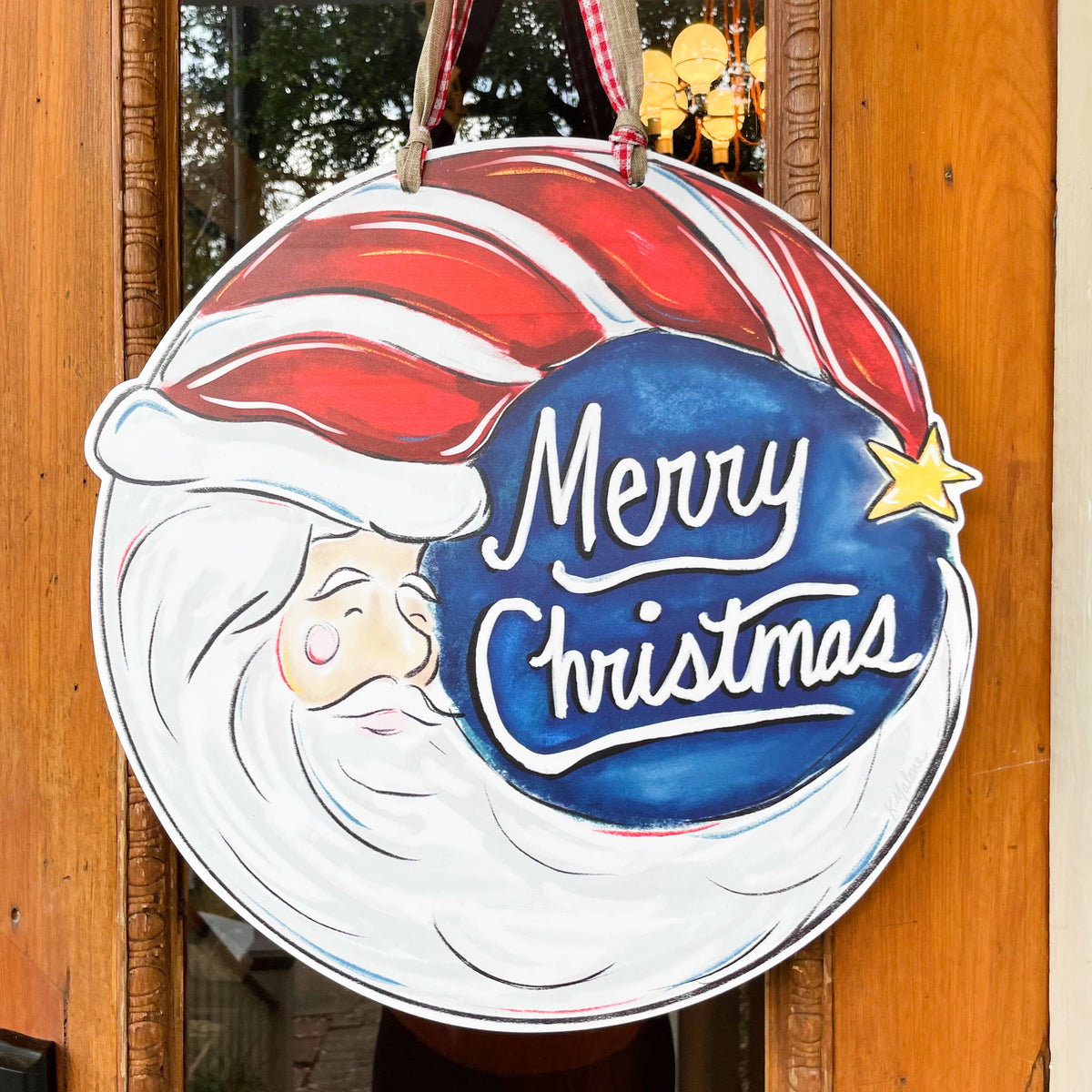 Santa Moon Door Hanger