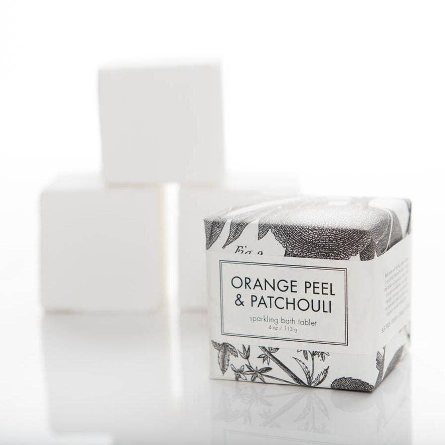 Orange Peel &amp; Patchouli Sparkling Bath Tablet