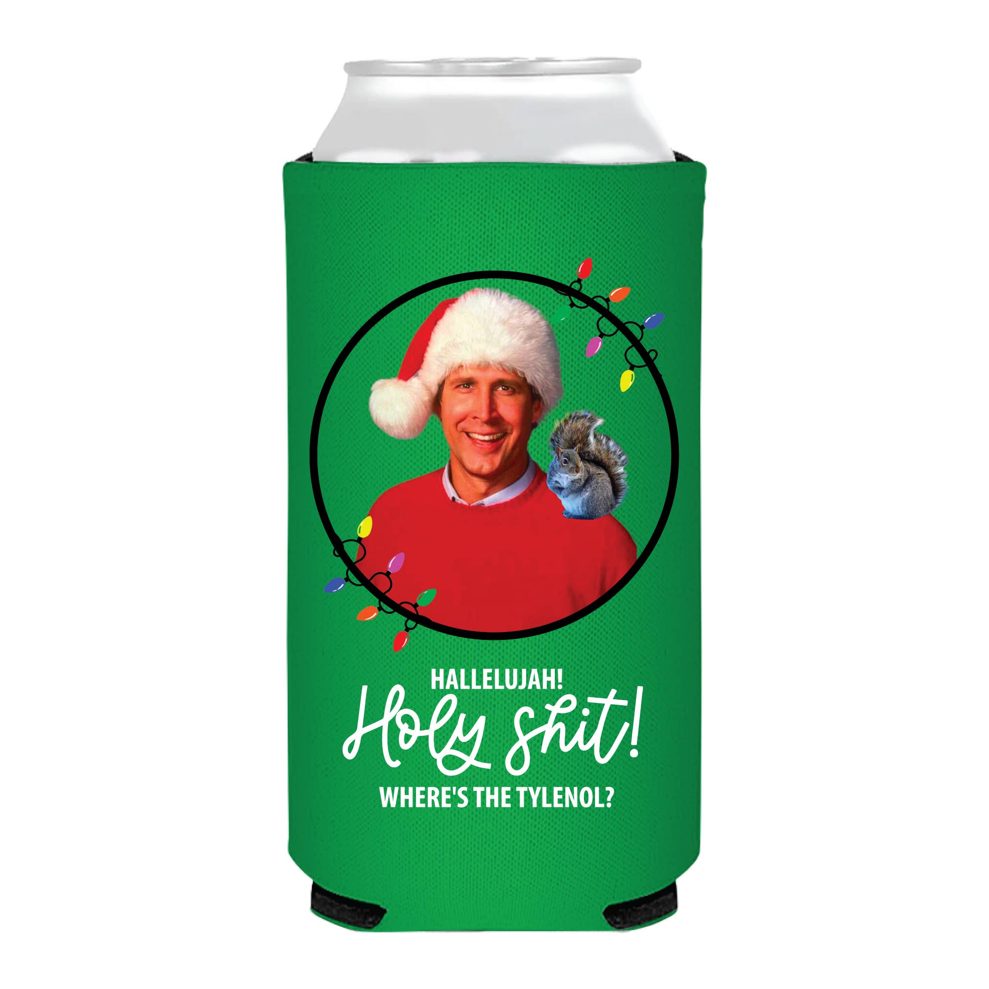 Clark Griswold Cheeky Slim Christmas Can koozie