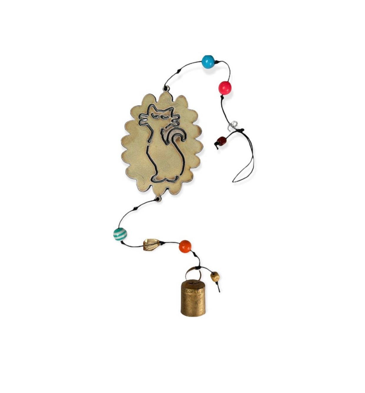 Wind chime- Cat wind chime ornament bell pet gifts green gift mobile USA