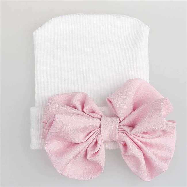 Sweet Hospital Hat Pink Bow