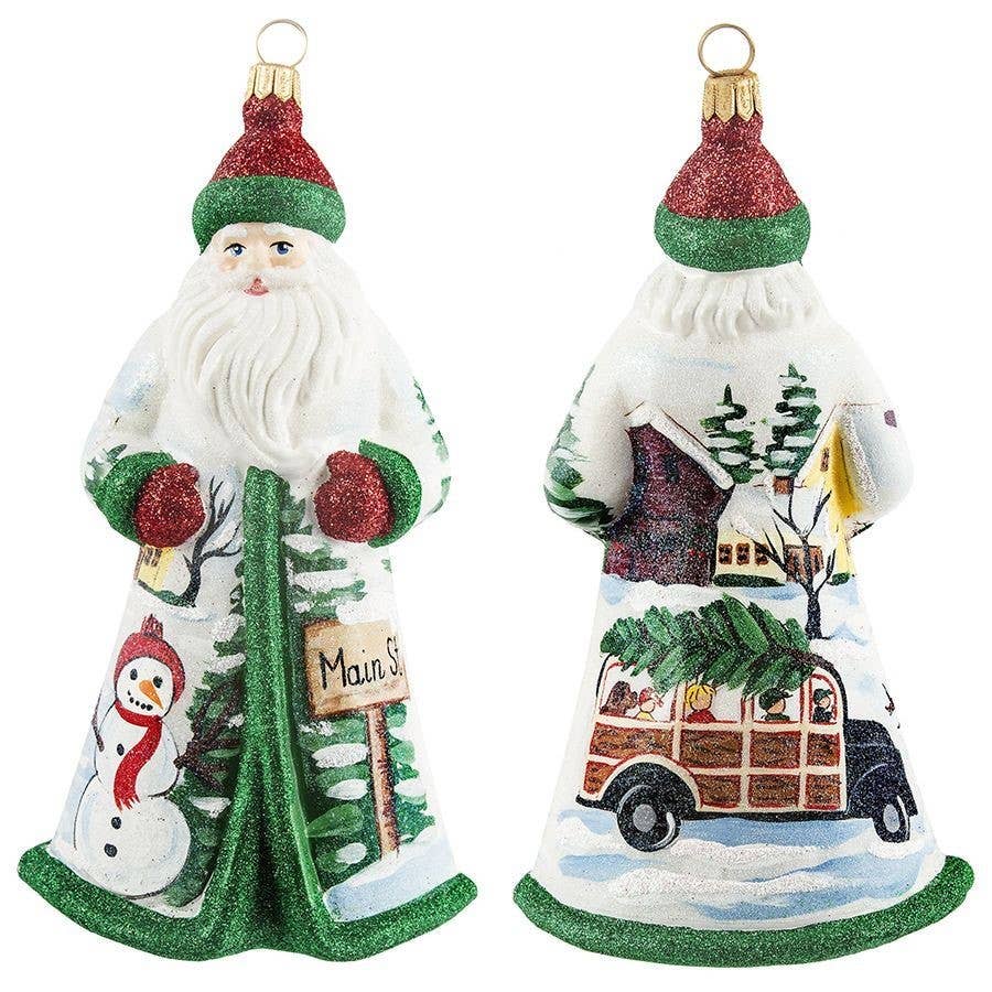 Main Street Christmas USA Santa Holiday Ornament