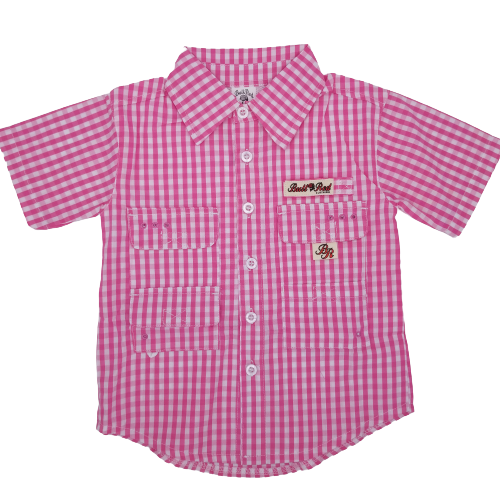 Boys Pink Gingham Shirt