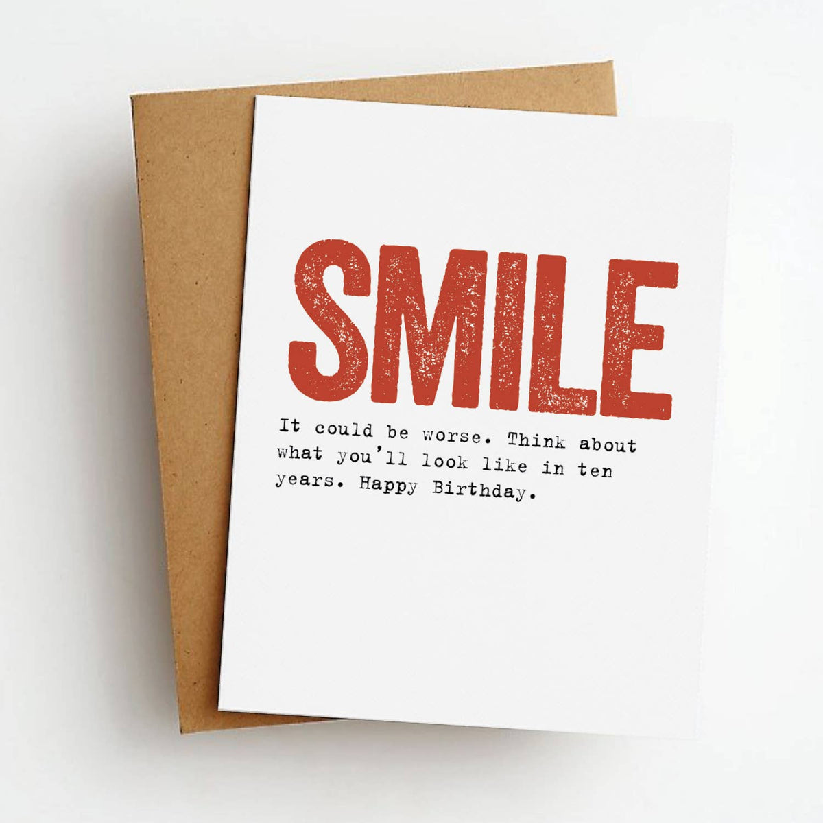 Smile Ten Years Card