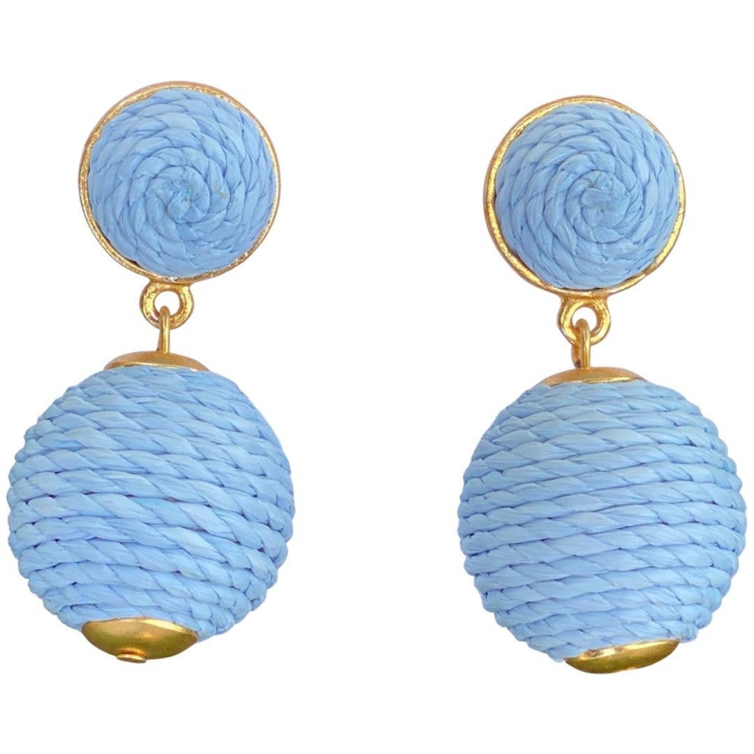 Lantern Raffia Earrings
