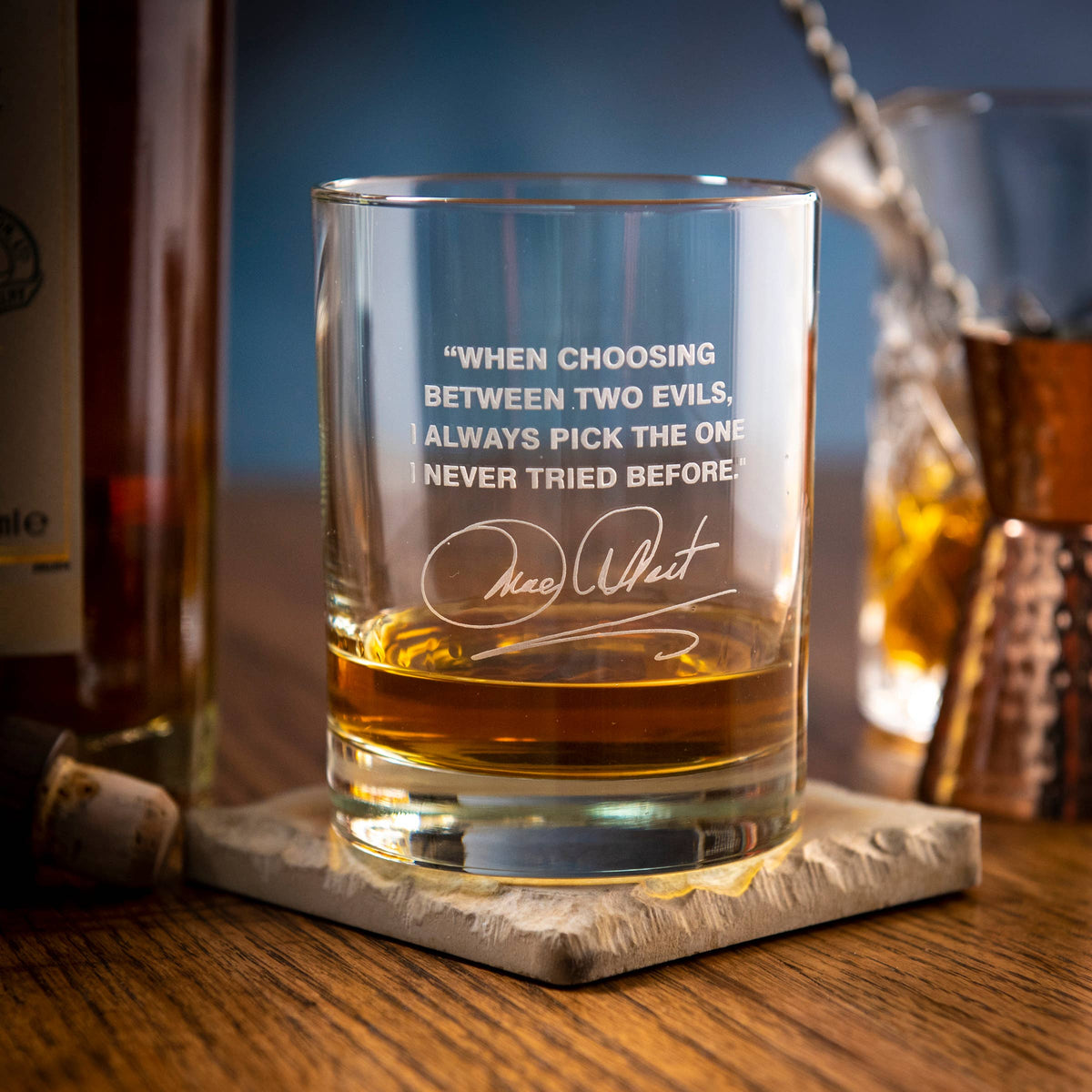 Mae West Quote Glass (Evils)