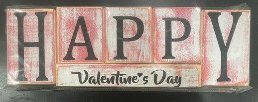 HAPPY VALENTINES DAY BLOCK BOHO,FARMHOUSE,Valentine’s