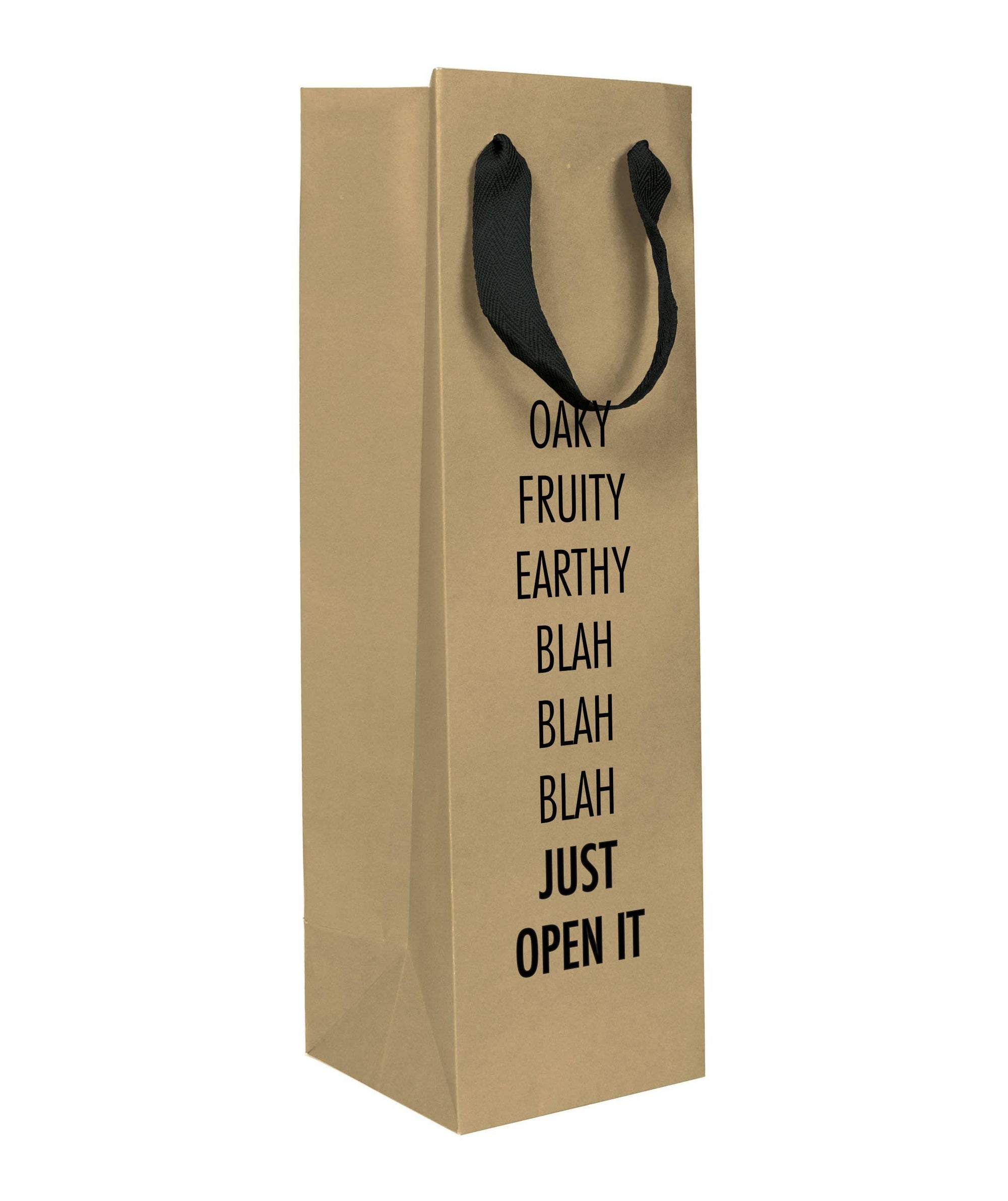 Blah Blah Blah Wine Bag