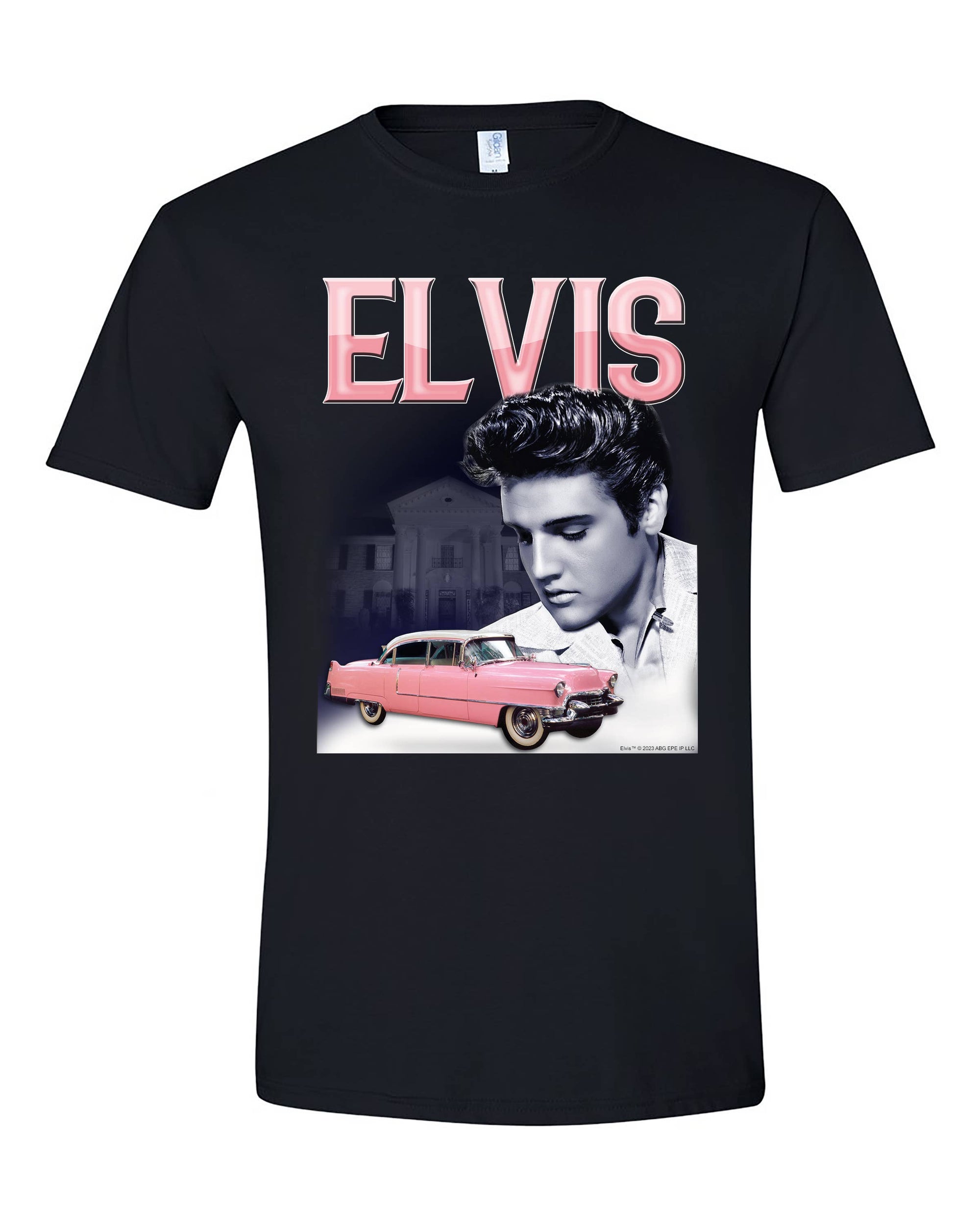 Elvis Pink Caddy T Shirt