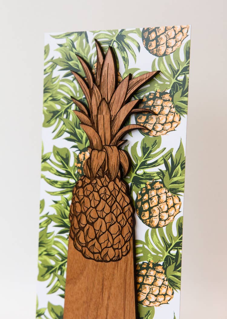 Pineapple Wood Bookmark